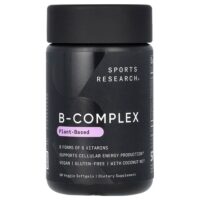 комплекс витаминов группы B, растительный, 60 растительных капсул — Sports Research