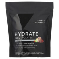 Hydrate Electrolytes, набор с различными добавками, 16 пакетиков по 5 г (0,18 унции) — Sports Research