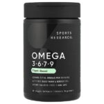Омега 3-6-7-9, на растительной основе, 90 растительных капсул — Sports Research