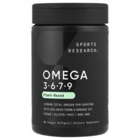 Омега 3-6-7-9, на растительной основе, 90 растительных капсул — Sports Research