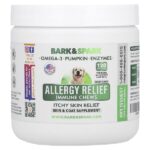 Allergy Relief Immune Chews, средство от зуда на коже, для собак, со вкусом бекона, 120 жевательных таблеток, 264 г (9,3 унции) — Bark&Spark