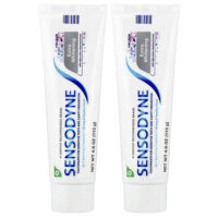 Sensodyne, Отбеливающая зубная паста с фтором, двойная упаковка, 2 тюбика по 113 г (4 унции)