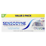 Sensodyne, Отбеливающая зубная паста с фтором, двойная упаковка, 2 тюбика по 113 г (4 унции) — изображение 2