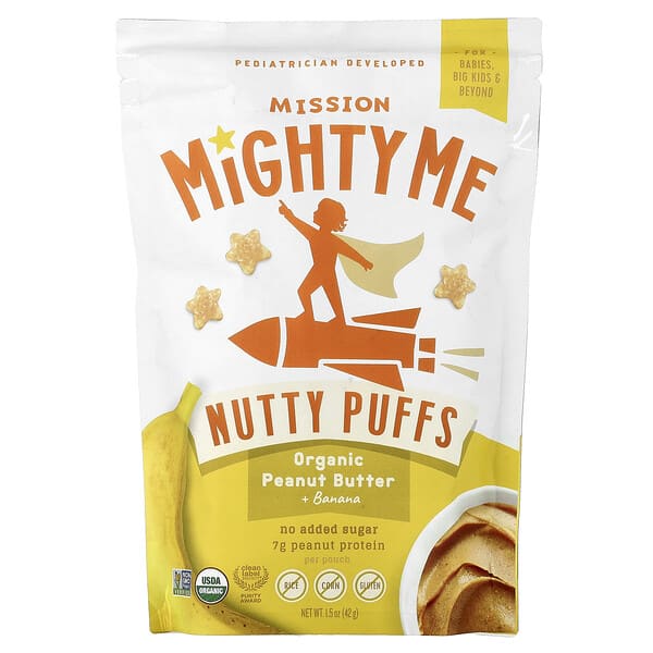 ssg39397_v_2.jpg Mission MightyMe, Nutty Puffs, органическая арахисовая паста и банан, 42 г (1,5 унции)