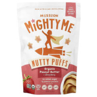 Mission MightyMe, Nutty Puffs, органическая арахисовая паста и клубника, 42 г (1,5 унции)