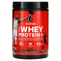 100% Whey Protein Plus, тройной шоколад, 826 г (1,82 фунта) — SIXSTAR
