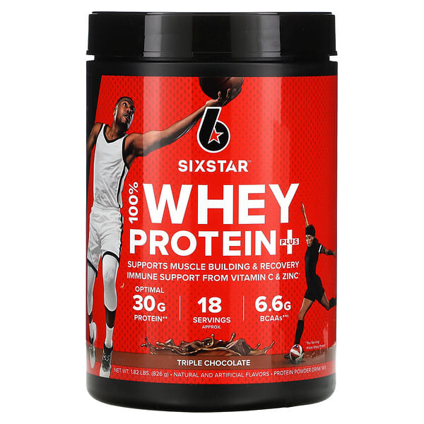 sst71672_v_24.jpg 100% Whey Protein Plus, тройной шоколад, 826 г (1,82 фунта) — SIXSTAR