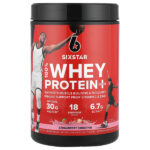 100% Whey Protein Plus, клубничный смузи, 816 г (1,8 фунта) — SIXSTAR