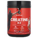Creatine X3™, фруктовый пунш, 993 г (2,19 фунта) — SIXSTAR