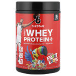 100% Whey Protein Plus, сывороточный протеин плюс, Kellogg's®, фрукто счет, 821 г (1,81 фунта) — SIXSTAR