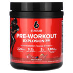 Pre-Workout Explosion 2.0, фруктовый пунш, 270 г (9,52 унции) — SIXSTAR