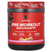 Pre-Workout Explosion 2.0, предтренировочный комплекс, розовый лимонад, 273 г (9,63 унции) — SIXSTAR