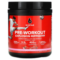 предтренировочный комплекс Explosion Ripped 2.0, со вкусом арбуза, 240 г (8,47 унции) — SIXSTAR