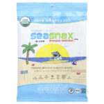 Organic Roasted Seaweed Wrapz™, оливковое масло холодного отжима и морская соль, 5 больших листов, 15 г (0,54 унции) — SeaSnax