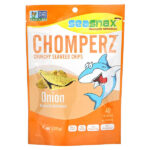 Chomperz, хрустящие чипсы из морских водорослей, с луком, 1 унций (30 г) — SeaSnax