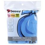 Одноразовые мешки для подгузников, 100 мешков, рулоны по 4–25 штук — Sassy