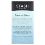 Травяной чай, солодка, без кофеина, 20 чайных пакетиков, 36 г (1,2 унции) — Stash Tea — изображение 2