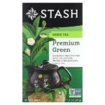Green Tea, Green Tea, Premium Green, 20 чайных пакетиков, 40 г (1,4 унции) — Stash Tea