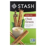 Green Tea, Chai Green, 20 чайных пакетиков, 38 г (1,3 унции) — Stash Tea