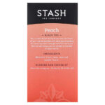 Черный чай, персик, 20 чайных пакетиков, 38 г (1,3 унции) — Stash Tea — изображение 2