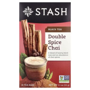 Black Tea, Чай с двумя специями, 18 чайных пакетиков, 1,1 унции (33 г) — Stash Tea