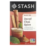 Black Tea, чай без кофеина со специями, 18 чайных пакетиков, 33 г (1,1 унции) — Stash Tea