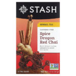 Herbal Tea, Spice Dragon Red Chai, без кофеина, 18 чайных пакетиков, 36 г (1,2 унции) — Stash Tea