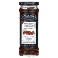 Strawberry & Rhubarb, Deluxe Strawberry & Rhubarb Spread, 10 oz (284 g) — St. Dalfour