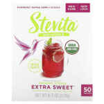Naturals, органическая стевия, экстрасладкая, 50 пакетиков, 3,75 г (0,13 унции) — Stevita Naturals