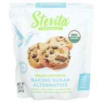 заменитель пекарского сахара, органический эритритол, 341 г (12 унций) — Stevita Naturals