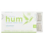 Hum®, жевательная резинка без сахара, мята, 12 шт. — Stevita Naturals
