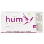 Hum™, жевательная резинка без сахара, фрукты, 12 шт. — Stevita Naturals