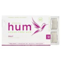 Hum™, жевательная резинка без сахара, фрукты, 12 шт. — Stevita Naturals