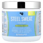 Steel Sweat™, катализатор метаболизма и энергии, со вкусом зеленого яблока, 150 г (5,29 унции) — SteelFit