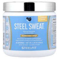 Steel Sweat™, катализатор метаболизма и энергия, со вкусом клубники и манго, 150 г (5,29 унции) — SteelFit