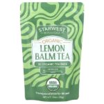 Органический чай с мелисой, 20 чайных пакетиков, 30 г (1,04 унции) — Starwest Botanicals