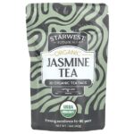 Органический жасминовый чай, 20 чайных пакетиков, 40 г (1,4 унции) — Starwest Botanicals
