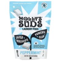 капсулы для стирки, с перечной мятой, 60 капсул, 0,84 кг (29,63 унции) — Molly's Suds