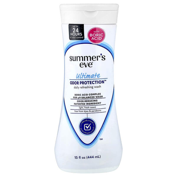 sue00311_v_8.jpg Ultimate Odor Protection™, очищающий кондиционер для ежедневного использования, легкая свежесть, 444 мл (15 жидк. унций) — Summer's Eve