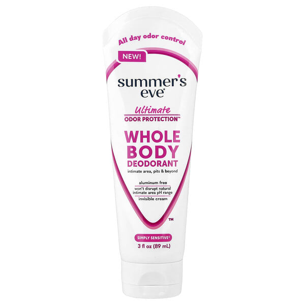 sue00329_v_8.jpg Ultimate Odor Protection™, дезодорант для всего тела, Simply Sensitive®, 89 мл (3 жидк. унции) — Summer's Eve