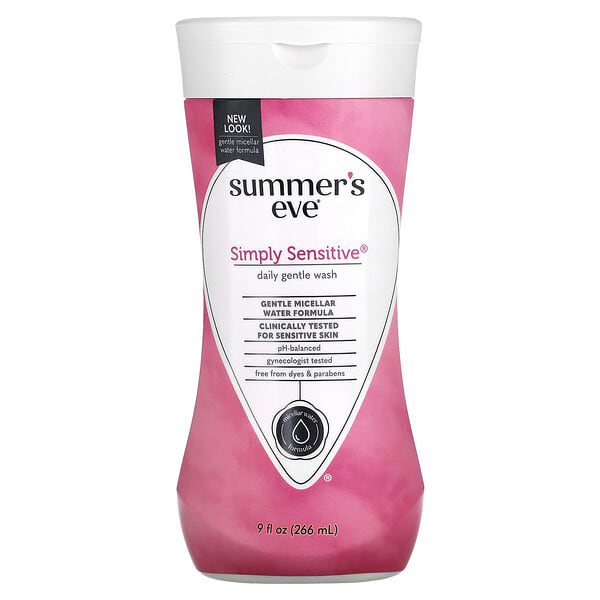 sue87049_v_8.jpg Daily Gentle Wash, для чувствительной кожи, для чувствительной кожи, 266 мл (9 жидк. унций) — Summer's Eve