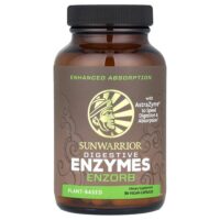 Digestive Enzymes, Enzorb, 90 веганских капсул — Sunwarrior