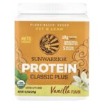 Protein Classic Plus, протеин на растительной основе, ванильный вкус, 375 г (13,2 унций) — Sunwarrior