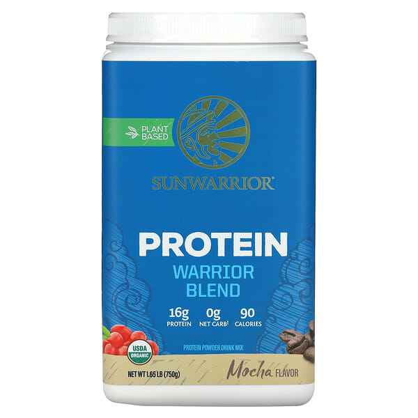 suw02427_v_56.jpg Warrior Blend Protein, смесь мокко, 750 г (1,65 фунта) — Sunwarrior