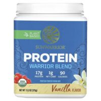 Warrior Blend Protein, ваниль, 375 г (13,2 унции) — Sunwarrior