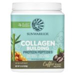 пептиды протеина для формирования коллагена, со вкусом кофе, 500 г (1,1 фунта) — Sunwarrior