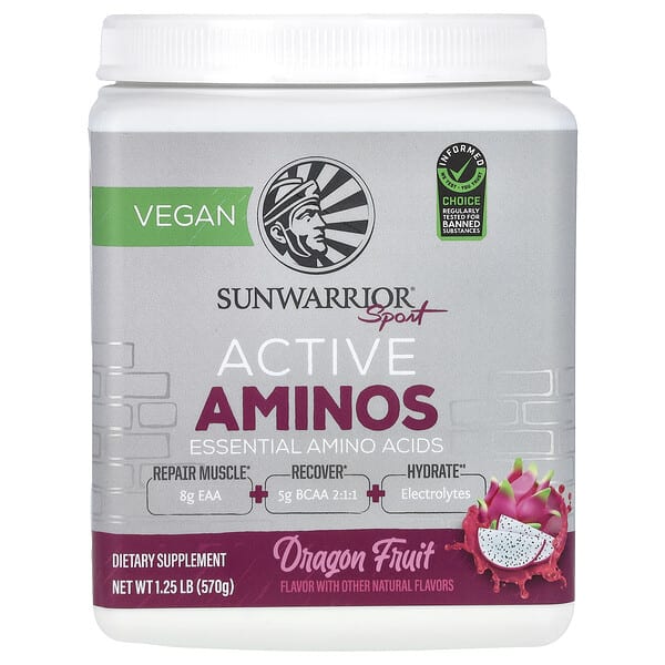 suw92015_v_8.jpg Sport, активные аминокислоты, со вкусом питайи, 570 г (1,25 фунта) — Sunwarrior