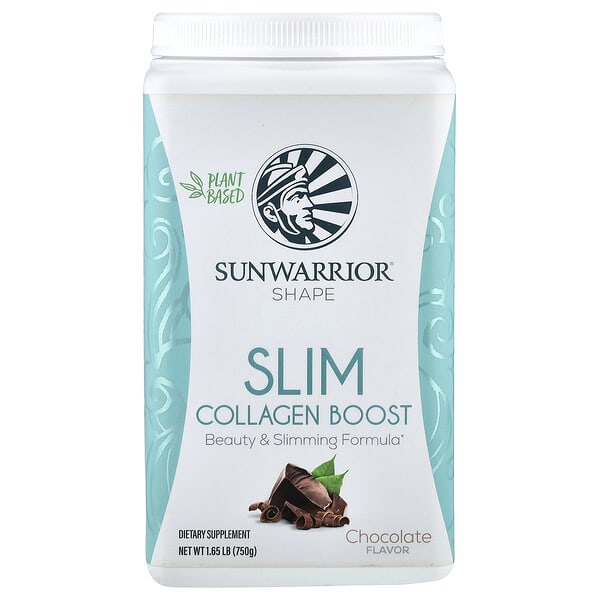 suw92023_v_24.jpg Shape, Slim Collagen Boost, шоколад, 750 г (1,65 фунта) — Sunwarrior