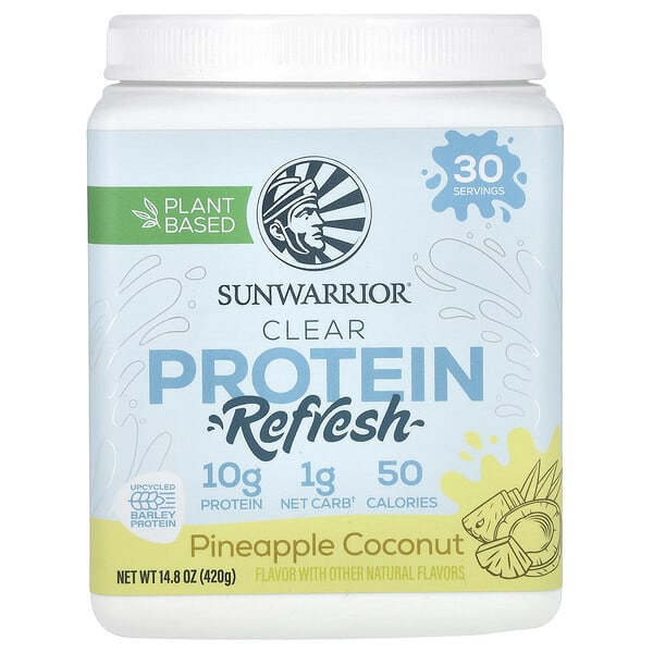 suw92101_v_8.jpg Clear Protein Refresh, ананас и кокос, 420 г (14,8 унции) — Sunwarrior
