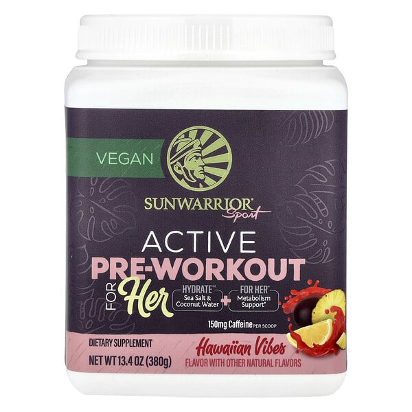 suw92176_v_8.jpg Sport, Active Pre-Workout For Her, Hawaiian Vibes, 380 г (13,4 унции) — Sunwarrior